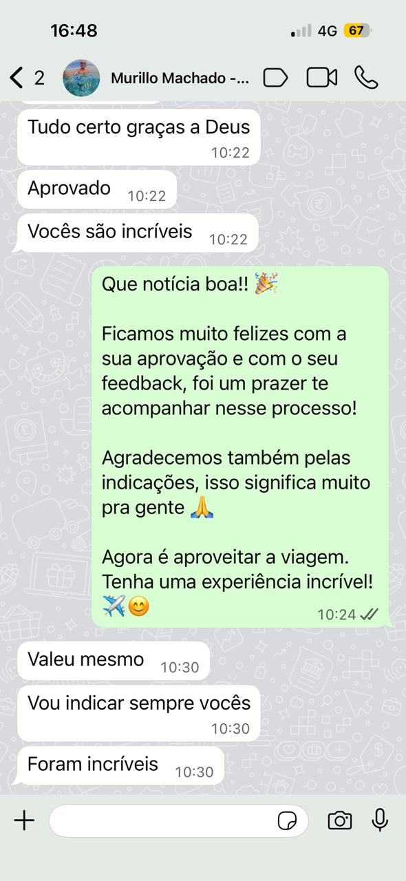 Depoimento de Murillo — visto aprovado